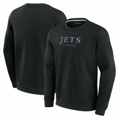 New York Jets Unisex Elements Unlimited Fleece Pullover Sweatshirt - Black for sale