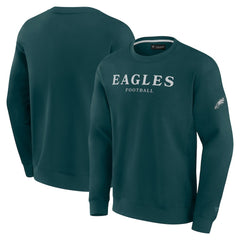 Philadelphia Eagles Unisex Elements Unlimited Fleece Pullover Sweatshirt - Midnight Green discount