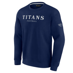 Tennessee Titans Unisex Elements Unlimited Fleece Pullover Sweatshirt - Navy discount