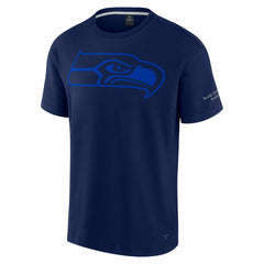 Seattle Seahawks Unisex Elements Iconic T-Shirt - College Navy on sale