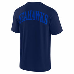 Seattle Seahawks Unisex Elements Iconic T-Shirt - College Navy on sale
