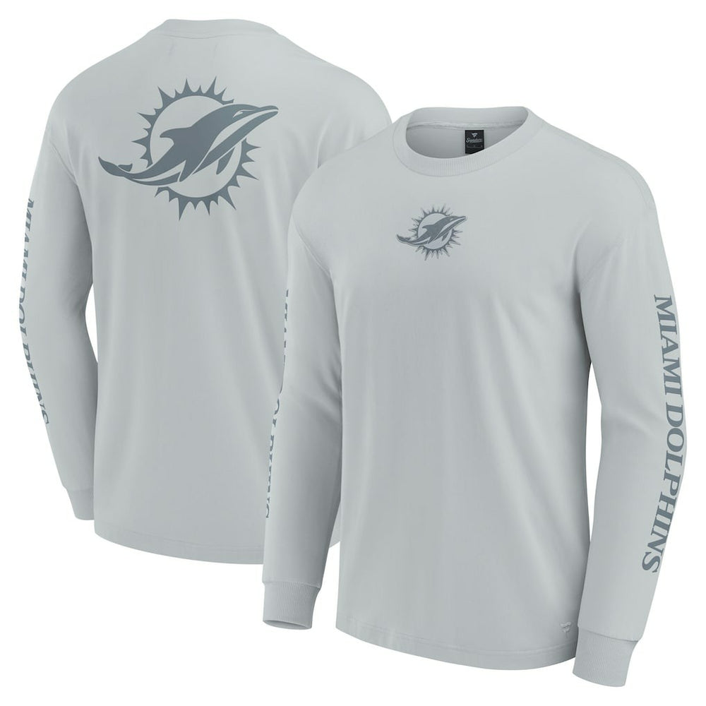 Miami Dolphins Unisex Elements Strive Long Sleeve T-Shirt - Gray cheap
