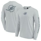 Miami Dolphins Unisex Elements Strive Long Sleeve T-Shirt - Gray cheap