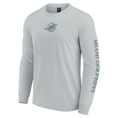 Miami Dolphins Unisex Elements Strive Long Sleeve T-Shirt - Gray cheap
