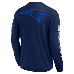 New England Patriots Unisex Elements Strive Long Sleeve T-Shirt - Navy discount