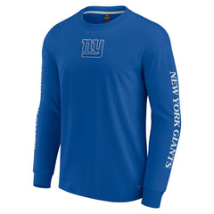 New York Giants Unisex Elements Strive Long Sleeve T-Shirt - Royal on sale