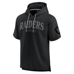 Las Vegas Raiders Unisex Elements Ready Short Sleeve Pullover Hoodie - Black sale