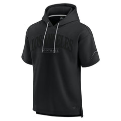 Los Angeles Chargers Unisex Elements Ready Short Sleeve Pullover Hoodie - Black sale