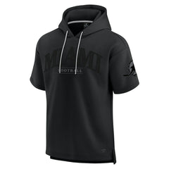 Miami Dolphins Unisex Elements Ready Short Sleeve Pullover Hoodie - Black on sale