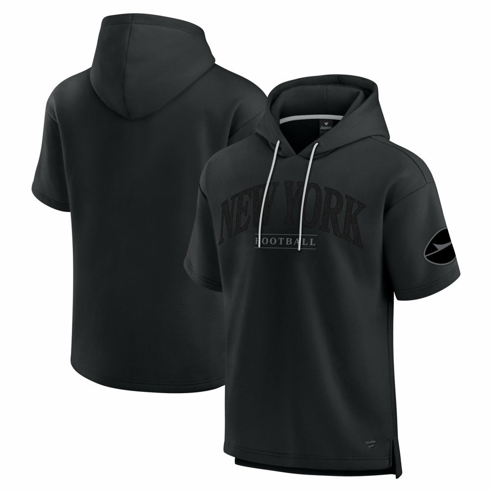 New York Jets Unisex Elements Ready Short Sleeve Pullover Hoodie - Black sale