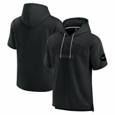 New York Jets Unisex Elements Ready Short Sleeve Pullover Hoodie - Black sale