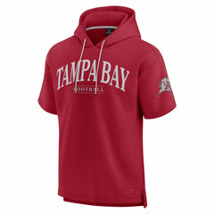Tampa Bay Buccaneers Unisex Elements Ready Short Sleeve Pullover Hoodie - Cardinal on sale