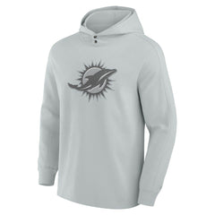 Miami Dolphins Elements Blaze Tri-Blend Long Sleeve Hoodie T-Shirt - Gray for sale