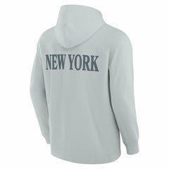 New York Jets Elements Blaze Tri-Blend Long Sleeve Hoodie T-Shirt - Gray discount