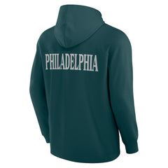 Philadelphia Eagles Elements Blaze Tri-Blend Long Sleeve Hoodie T-Shirt - Midnight Green outlet