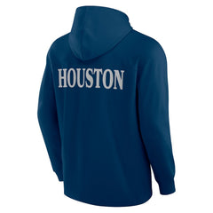 Houston Texans Elements Blaze Tri-Blend Long Sleeve Hoodie T-Shirt - Navy online
