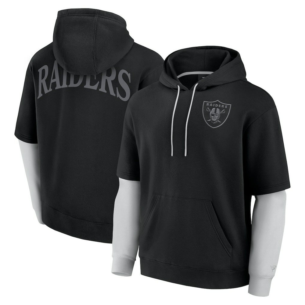 Las Vegas Raiders Unisex Sleek Elements Pullover Hoodie - Black for sale
