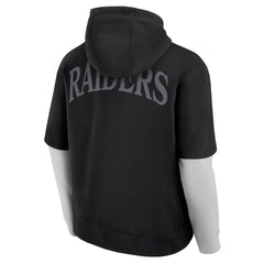 Las Vegas Raiders Unisex Sleek Elements Pullover Hoodie - Black for sale
