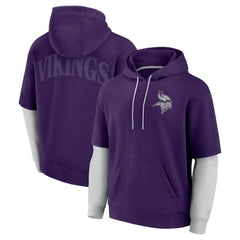 Minnesota Vikings Unisex Sleek Elements Pullover Hoodie - Purple discount