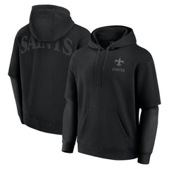 New Orleans Saints Unisex Sleek Elements Pullover Hoodie - Black online
