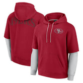 San Francisco 49ers Unisex Sleek Elements Pullover Hoodie - Scarlet cheap