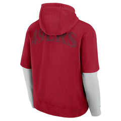 San Francisco 49ers Unisex Sleek Elements Pullover Hoodie - Scarlet cheap