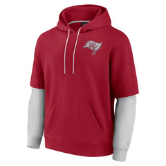 Tampa Bay Buccaneers Unisex Sleek Elements Pullover Hoodie - Red discount