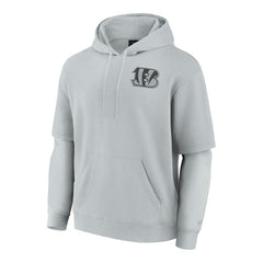 Cincinnati Bengals Unisex Sleek Elements Pullover Hoodie - Gray for sale
