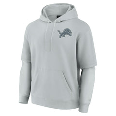 Detroit Lions Unisex Sleek Elements Pullover Hoodie - Gray outlet