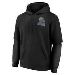 Cleveland Browns Unisex Sleek Elements Pullover Hoodie - Black cheap