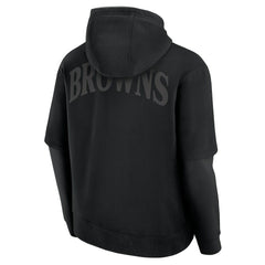 Cleveland Browns Unisex Sleek Elements Pullover Hoodie - Black cheap