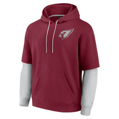 Arizona Cardinals Unisex Sleek Elements Pullover Hoodie - Cardinal outlet