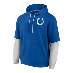 Indianapolis Colts Unisex Sleek Elements Pullover Hoodie - Royal on sale