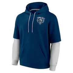 Chicago Bears Unisex Sleek Elements Pullover Hoodie - Navy sale