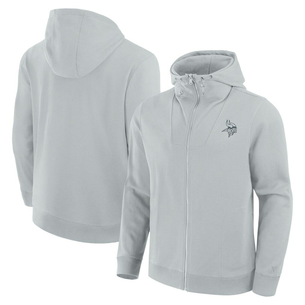 Minnesota Vikings Unisex Front Office Full-Zip Hoodie - Gray on sale