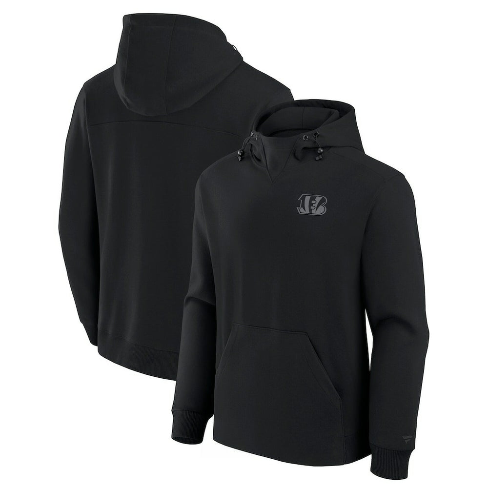 Cincinnati Bengals Unisex Front Office Tonal Tri-Blend Pullover Hoodie - Black sale