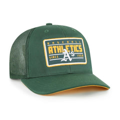 Oakland Athletics Hardline Trucker Adjustable Hat Green
