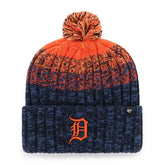 Detroit Tigers Cascade Cuffed Knit Hat with Pom Navy