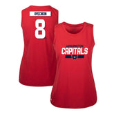 Alexander Ovechkin Washington Capitals Levelwear Women's Macy Player Name & Number Tank Top - Red Tank Top