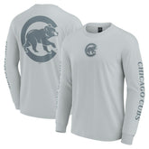 Chicago Cubs Elements Strive Long Sleeve T-Shirt Gray