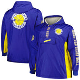 Golden State Warriors Big & Tall Hardwood Classics Team OG 2.0 Anorak Hoodie Quarter-Zip Windbreaker Jacket sale - Royal online