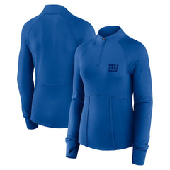New York Giants Women's Elements Quarter-Zip Jacket - Royal sale