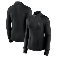 Miami Dolphins Women's Elements Quarter-Zip Jacket - Black for sale