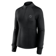 Miami Dolphins Women's Elements Quarter-Zip Jacket - Black for sale