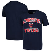 Minnesota Twins Youth Heart & Soul T-Shirt Navy