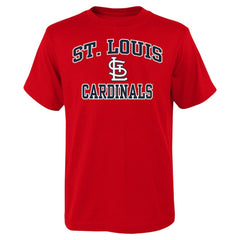 St. Louis Cardinals Youth Heart & Soul T-Shirt Red