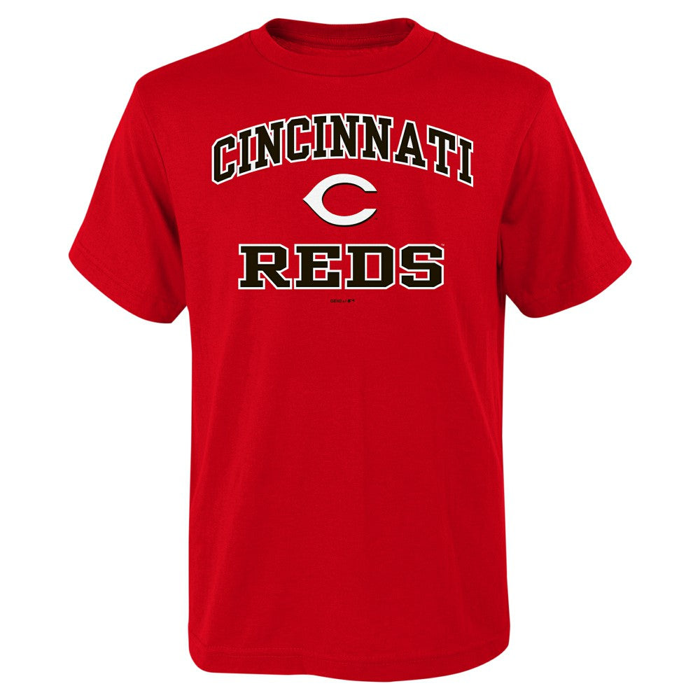 Cincinnati Reds Youth Heart & Soul T-Shirt Red