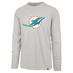Miami Dolphins '47 Premier Franklin Long Sleeve T-Shirt - Gray discount