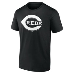 Cincinnati Reds Monochrome Personalized Name & Number T-Shirt Black