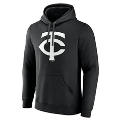 Minnesota Twins Monochrome Personalized Name & Number Pullover Hoodie Black